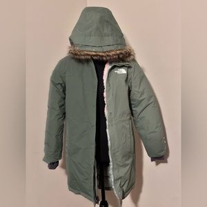 Girls North Face Parka Coat Size 14/16 Large